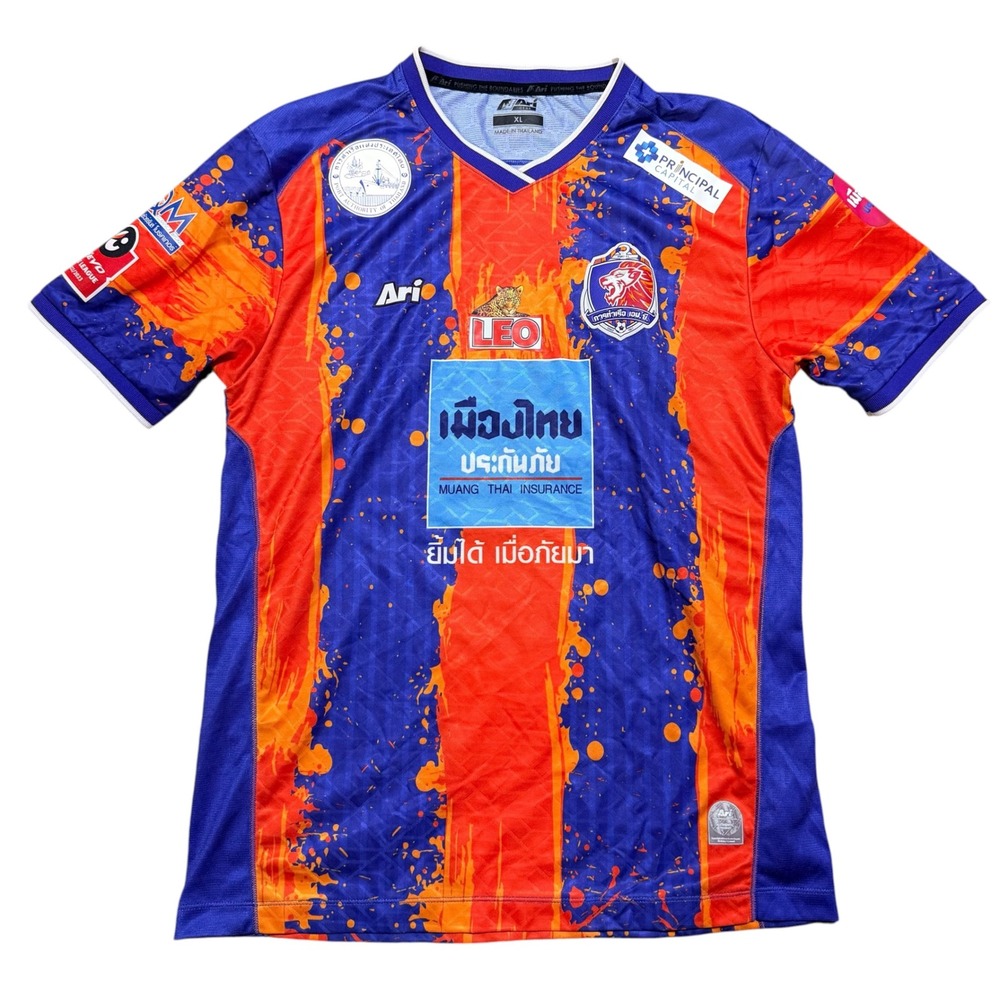 Ari Port FC Jersey Mens XL Soccer Thai League 2022/23 Dolah 4 Orange Blue Poly